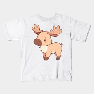 Simple drawn moose Kids T-Shirt